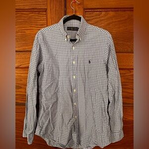Ralph Lauren men’s shirt blue and white size M